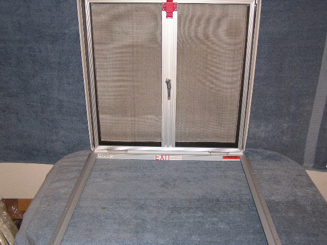 RV ELIXIR 26" x 26" Emergency Escape Hatch Exit Door Large Roof Vent 68631C2 eBay